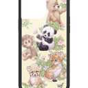 Wildflower Cases - Compatible with iPhone 16 Pro Max | Protective Black Bumper, 6.5ft Drop Test Certified, Small Business | Green Forrest Baby Animals Aesthetic Cute Trendy | Collab - Taylor Giavasis