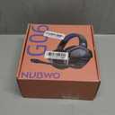 NUBWO Wireless Gaming Headset with Mic for Ps5 Ps4 PC, Zero Interference, 100-Hour Battery All-Day Play, 23ms Sync​ for Fortnite & Call of Duty/FPS Gamers, Triple Mode All Devices Compatible - Blue