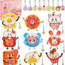 3 x Valentines Cards for Kids Classroom Gifts - 36 Cute Pendant Gifts + 36 Valentines Day Cards for Kids, Valentine's Day Party Favors, Sweet Kids Vday Cards for School Valentines Classroom Exchange