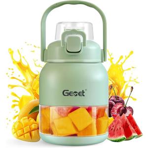 Portable Blender for Smoothies, Personal Size Juicer Blender for Small Fruit, Electric Citrus Juicer On The Go, with 27oz Cup & Straw, Quick Juicing, Easy to Use