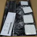 Room Divider Curtain Rod, No Drilling Room Separator for Space Partition Adjustable 4-10ft(H) 28-70inch(W) Heavy Duty Temporary Wall Divider Floor to Ceiling Tension Rod, Black