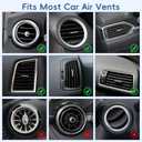 PIFOOG 2 Pack Car Picture Holders for Air Vent Clip Photo Frame Magnetic Acrylic Picture Frames for Cars Dashboard Drive Safe Daddy Personalized Memorial Family Couple Pet Wallet Size 2.4  3.5 inch