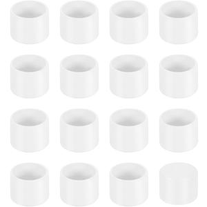 uxcell 36Pcs Chair Leg Caps, 22mm (7/8 Inch) Non-Marking PVC Chair Leg Tips Chair Leg Floor Protectors Round Table Covers End Caps for Furniture, White