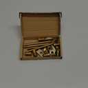 FINBe M8x80mm 4-in-1 Connector Metal Furniture Connecting Fittings Fastener Table Bed Assembly for Bed Frame Cabinet Headboard and Footboard 6PCS