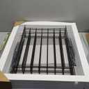 ZJSF Freestanding Dog Fence Indoor, Foldable Dog Gate for Doorways, Stairs or Hallways, Sturdy Wood Extra Wide Pet Gate with Support Feet for The House, White, 24 "Height-6 Panels