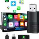 Mini Wireless Carplay Adapter, Auto-Connect for Cars with OEM Wired CarPlay, Convert Wired to Wireless CarPlay, Carplay Dongle for Cars from 2016+ & iOS 10+, Online Update (Black), Not for BMW, Tesla