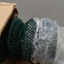 Fencer Wire 9 Gauge Green Vinyl Coated Galvanized Steel Chain Link Fence Fabric, Diamond Mesh Size 2-3/8 Inch, Galvanized Fencing Wire Roll for Garden and Animals Enclosure (4ft. x 50ft.)