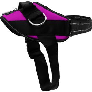 ShawnCo Essential Dog Harness, No-Pull Pet Vest with 3 Leash Clips, No Choke, Reflective, Adjustable and Padded, for Easy Walking and Training for Small, Medium and Large Dogs (Orchid, M)