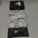 JM Oversized Reading Glasses for Women - Square Stylish Readers for Woman Men/W Blue Light Blocking Trendy Womens Reader