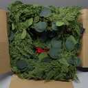 Extra Thick & Lush - Prelit Christmas Garland with 30 Lights Timer, 6Ft by 12 Inch Real Touch Cedar Garland with Berry Pinecone, Battery Operated Realistic Soft 130 Tips Xmas Garlands Indoor Outdoor