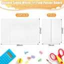 2 Pack Trifold Poster Board 36" x 24", White Corrugated Project Boards for Science Fairs, School Projects, Event Displays