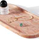 Koville Norway Natural Marble Tray, 12"x6" Vanity Decorative Tray for Countertop, Catchall Tray for Perfume, Candles, Jewelry Dish