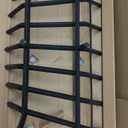 Fireplace Log Grate 24 Inch Cast Iron Fire Place Grates Heavy Duty Solid Steel 3/4 7 bars Firewood Stove Indoor Chimney Hearth Outdoor Fire Pit Log Burning Rack