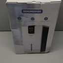 PSOS Dehumidifier, Dehumidifiers for Home, 98 OZ Water Tank, (1000 sq.ft) Quiet Dehumidifier for Basement Bathroom Bedroom with Humidity Display, Auto Shut Off, Relaxing 7 Color Ambient Light(Gray) (grey)