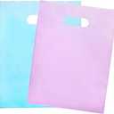 Choice Marts Merchandise Bags Pastel Pink & Pastel Blue Color 200 Count 9"x12" Size 1.5Mil Thick