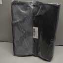 OLANLY Reversible Outdoor Rug 5x8 ft Clearance, Waterproof Outdoor Plastic Straw Rug with Interlacing Pattern, RV Mat for Patio, Camping, Balcony, Deck, Backyard, Black & Grey