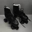 XUDREZ Roller Skate Shoes for Women Men PU Leather High-top Double-Row Roller Skates for Beginner, Professional Indoor Outdoor Roller Skates with Shoes Bag (39-US Women 8.5, US Men 7, flash wheel)