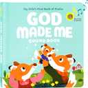 God Made Me Christian Sound Books for Kids - 6 Bible Songs - Baptism, Christening, Dedication Gifts for Boys and Girls - Religious Toys, Music Books for Toddlers 1-3