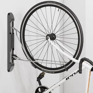 Unbound Bike Storage Rack: Swivel Wall Mount for Effortless Indoor Storage - Space-Saving Design with Swivel Arms. Ideal for Home, Garage, Bike Park (Road Bike Rack (TIRE Width 2.1''))