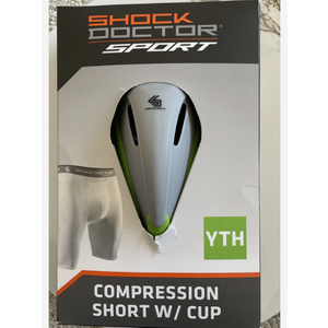 SDS COMPSHORT W/FLEX CUP WHT M/S