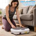 Vibration Plate Exercise Machine for Lymphatic Drainage, Whole Body Fitness Workout Equipment Stand Shake Board Sport Gym for Weight Loss Fat Burner for Women Men