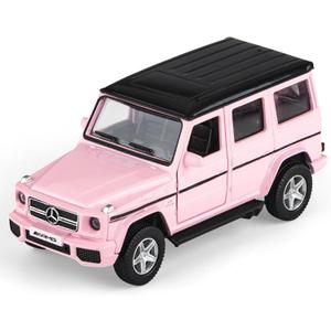 Car Toys for 3 4 5 Year Old Girls Gifts,1/36 Scale G63 Diecast Metal Model Car,Pull Back Cars Toys for Toddler Kids Age 36(Pink)