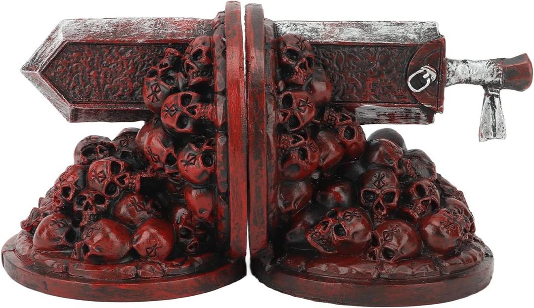 Berserk Bookends for Shelves, Resin Dragon Slaying Knife Dragon Slayer Bookends Desk Decoration for Children's Desk Fantasy Book Ends