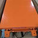 VEVOR TF23 Hydraulic Lift Table Cart, 500lbs Capacity 28.5" with 4 Wheels and Non-Slip Pad, for Material Handling and Transportation, Orange