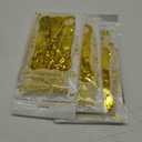 Voircoloria 3 Pack 3.3 x 8.2 ft Laser Gold Foil Fringe Backdrop Curtains, Tinsel Streamers Birthday Party Decorations, Fringe Backdrop for Graduation, Baby Shower, Gender Reveal, Disco Party