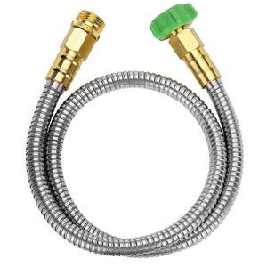 Heavy Duty Stainless Steel Short Garden Hose, Metal, Water Hose, Non Kink, Durable, Flexible, Lightweight