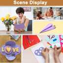 2 x 28 Sheets Purple Cardstock 8.5 x 11 Certificates Paper, 250gsm/92lb Heavyweight Lavender Card Stock for DIY Cards Making, Birthday Decorations, Christmas Cards, Wedding Invitations