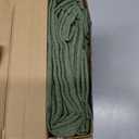 MIULEE Faux Linen Curtains 84 Inch Length 2 Panels Natural Olive Green Semi Sheer Curtain with Back Tab Rod Pocket, Light Filtering Window Privacy Burlap Drapes for Living Room Bedroom 42W x 84L