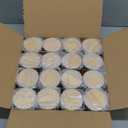 SHOWIN Thick Candle Jars for Making Candles 16 Pcs, 7 OZ Empty Jars with Wood Lids for Candle Making, Sample Container, Frosted White