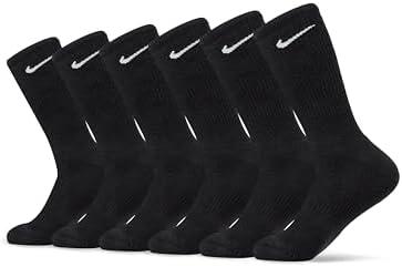 Nike Unisex Adult Everyday Cushioned Training Crew Socks (6 Pairs) XL