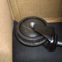 Mechanic Stool with Wheels, Hydraulic Adjustable Shop Stool on Wheels, Garage Work Rolling Chair for Workshop, 400 LBS Capacity, 4 Inch Casters, 360 Swivel Casters Roller Chair, Black