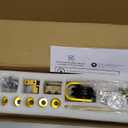 Rio Salto Gold Barn Door Hardware Kit Sliding Door Hardware Modern Barn Interior Brushed Brass Panel Hardware Hardware Kit, 6ft 7in - NO Door