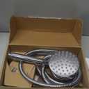 HammerHead Showers Solid Metal LOW FLOW Handheld Shower Head with Hose and Brass Holder - CHROME  Water Saving 1.75 GPM Detachable Shower Head - Adjustable Shower Wand Bracket & 6ft Hose