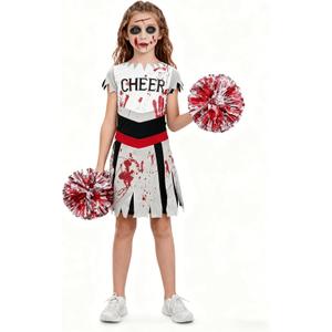 Cheerleaders Costume for Girls, Halloween Costume for Kids, Gifts for Cheerleaders & Dress Parties (Toddler)