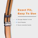 VATAN Men's Belt Leather Ratchet Belt for Men Dress Casual Every Day with Adjustable Buckle, Trim to Fit (Black-knight)