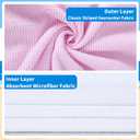 Hooded Towels for Kids, Bath Towel Swim Cover Up for Ages 3-10 Girls Boys Pool Towels Soft Thick 30"x30" Microfiber Poncho TowelPink