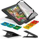 MOZOOSON Tilting Puzzle Board for 1000 Pcs with 6 Sorting Trays & Cover, Lightweight Felt Puzzle Mat with Angle Adjustable Stand, Portable Jigsaw Puzzle Table with Puzzles Storage & Non-Slip Surface