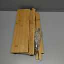 Over the Stove Spice Rack, 33" Wide Bamboo Shelf Rack Organizer for Stove Top