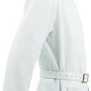 Christmas Vacation Cousin Eddie Costume Role Play White Robe Belt with Trapper Hat for Men Halloween Party (White)