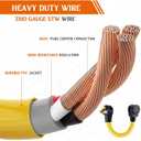 Kanayu 10-50P to 6-50R 50amp Welder Adapter Cord Compatible with NEMA, 3 Prong Range Stove Oven to Welder Plasma Cutter Adapter with Ergonomic Handle Heavy Duty STW 8 AWG*3C, 1ft, ETL Listed
