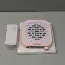 JODSONE 6000RPM Mini Nail Dust Collector Low Noise Powerful Suction Portable Nail Salon with 30 Filters Pink