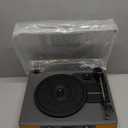 Bluetooth Vinyl Record Player with Built-in Speakers, 3-Speed Belt-Driven Turntable for Vinyls Record, FM Radio, USB Recording, Auto Stop,RCA/AUX/Headphone Jack, Vintage Vinyl Player for Home (Black)