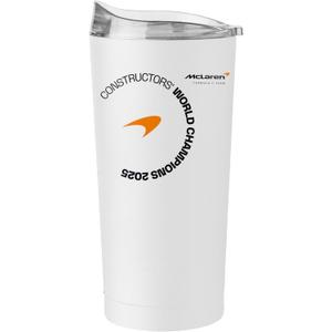 Logo Brands McLaren Formula 1 Team Constructors' Champions 20 oz Powder Coat Tumbler  Fits Most Cup Holders  Officially Licensed Formula 1 Tumbler  Keeps Drinks Cold or Hot for Hours