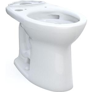 TOTO Drake Elongated Universal Height TORNADO FLUSH Toilet Bowl with CEFIONTECT, WASHLET+ Ready, Cotton White - C776CEFGT40#01
