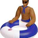 NPW Drinking Buddies Pool Ring Jerry Inflatable Hunk Float for Swimming Pool (Sailor)