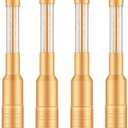 Lewtemi 4 Pieces Bottle Girl Lights Strobe Baton Bottle Service Lights Rechargeable Champagne Topper Handheld Sparklers for Bar Club VIP Nightclubs Party Event(Gold)